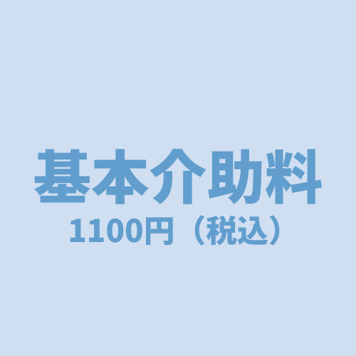 基本介助料 1100円(税込)